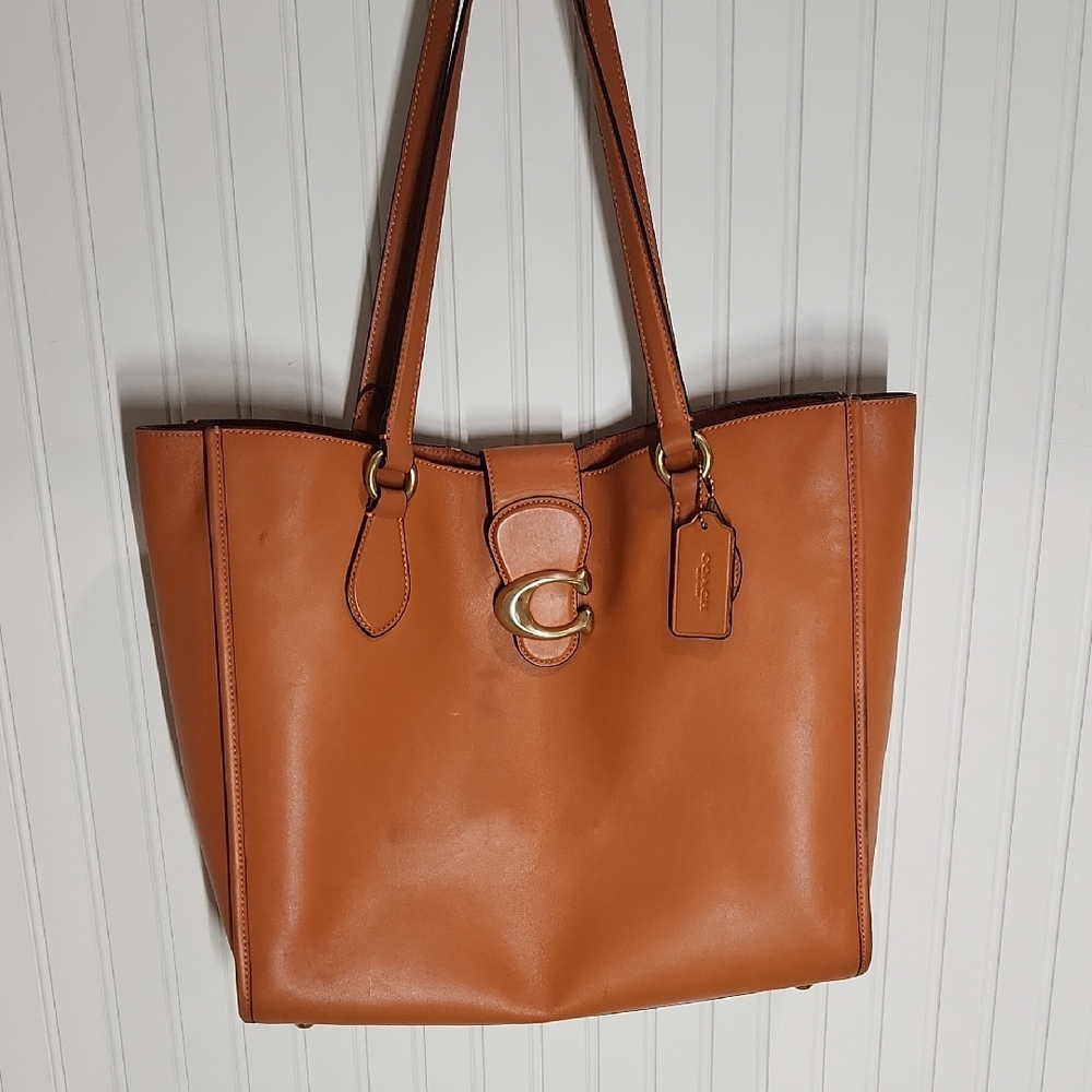 Coach Tabby Tan Leather Tote Bag
